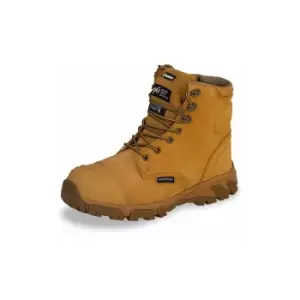 Image of Waterproof side zip safety work boot tan 08 - Nubuck - Nubuck - Beeswift