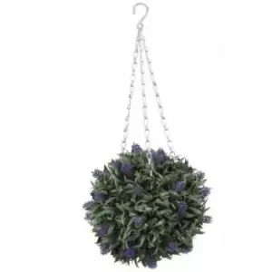 Image of Artificial Garden Hanging Baskets - Lavender Ball