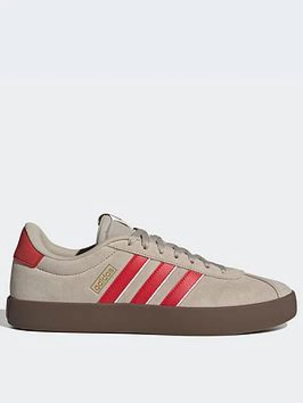 Image of adidas VL Court 3.0 Trainers in Beige Multi Beige Multi UK 5 (EU 38)