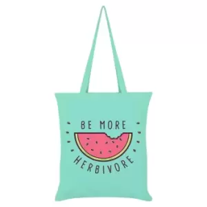 Image of Grindstore Be More Herbivore Tote Bag (One Size) (Green)