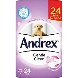 Image of Andrex Gentle Clean 24 Toilet Rolls