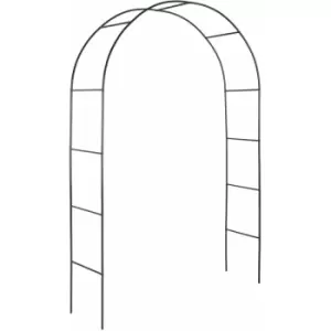 Image of Garden arch approx. 240cm steel - garden arbor, metal garden arch, rose arch - green