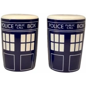 Image of Doctor Who - Tardis Ceramic Salt & Pepper Shakers