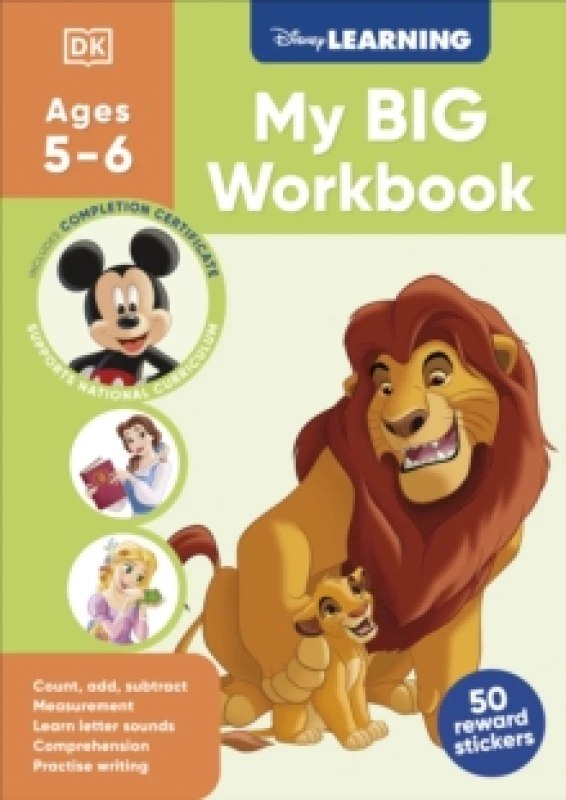 Image of Disney Learning Big Workbook Ages 5-6 (Year 1) Paperback / softback