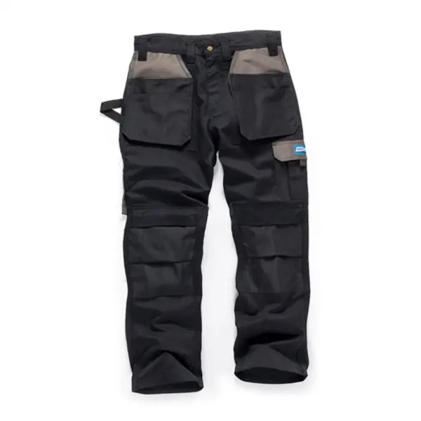 Image of Tough Grit Holster Work Trousers Black - 30S
