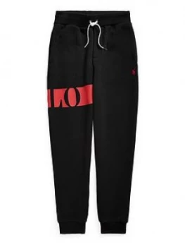 Image of Ralph Lauren Boys Polo Joggers - Black, Size 6 Years