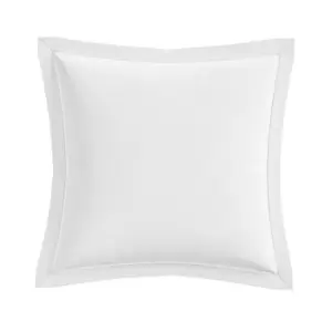 Image of Bedeck of Belfast Ayda Semi Plain Squ Pillowcase P Chalk - White