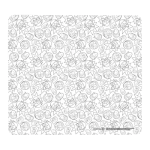 Image of Rick And Morty Character Outlines Gaming Mouse Mat - Small