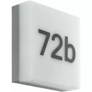 Image of Loops - IP44 Outdoor Wall Light Anthracite House Number 8.2W Built in LED Porch Lamp