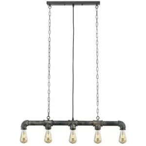 Image of Cristal Bular 5-Light Industrial Bar Pendant Lamp