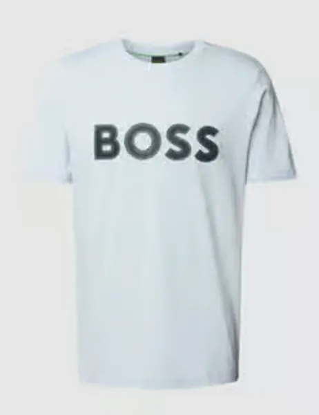 Image of BOSS Green Tee 1 Cotton-Jersey T-Shirt - XL Blue Tops male 50512866-527 XL