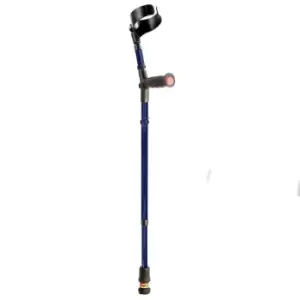 Image of Closed Cuff Soft Grip Double Adjustable Crutch - Blue (Single)