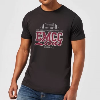 Image of East Mississippi Community College Lions Distressed Mens T-Shirt - Black - 3XL - Black