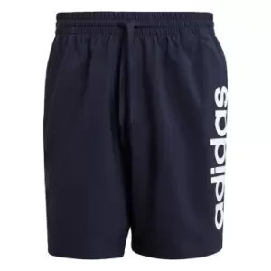 Image of adidas AEROREADY Essentials Chelsea Linear Logo Shorts Me - Blue