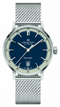 Image of Hamilton American Classic Intra-matic Steel Mesh Watch