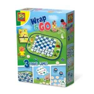 Image of SES Creative Wrap&Go travel games - Checkers-Memo - I'm going on a...