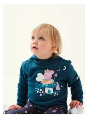 Image of Boys, Regatta Kid's Peppa Pig Graphic Hoody, Turquoise, Size 12-18 Months