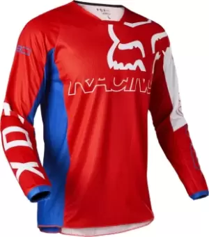 Image of FOX 180 Skew Motocross Jersey, red-blue, Size S, red-blue, Size S