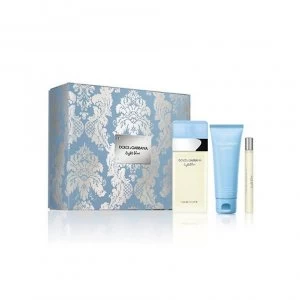 Image of Dolce & Gabbana Light Blue Gift Set 100ml Eau de Toilette + 10ml Eau de Toilette + 75ml Body Cream