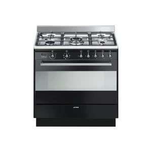 Image of SMEG SUK91MBL9 Concert 90cm Multifunction Dual Fuel Range Cooker Black