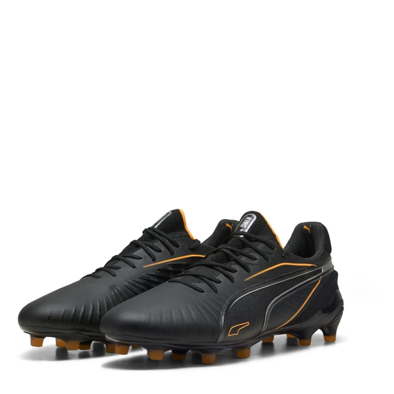 Image of Puma Mens PUMA King Ultimate Firm Ground Football Boots Black/Silver male 6 (39)