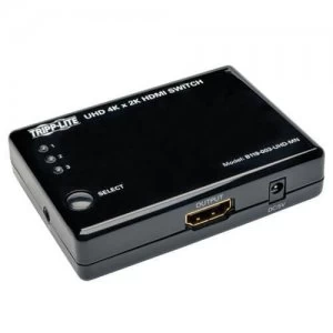 Image of Tripp Lite 3 Port HDMI Mini Switch With Remote Control 4K Hdcp 1.4