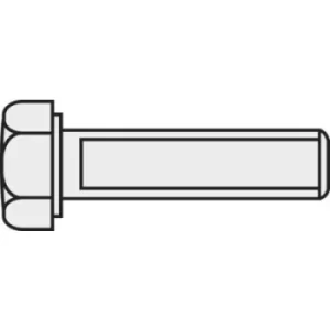 Image of TOOLCRAFT 216372 Hexagon head screws M1.6 10 mm Hex head DIN 933 Brass 10 pc(s)