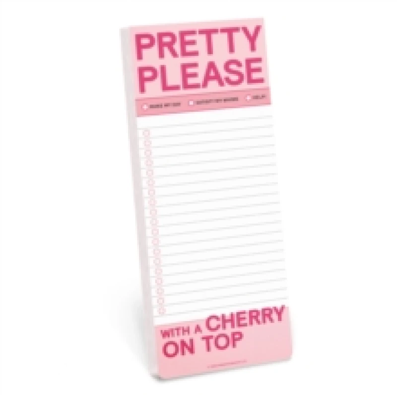 Image of Knock Knock Pretty Please Make-a-List Pads Other printed item