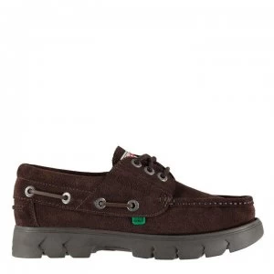 Image of Kickers Kickers Len Boat Shoes - Suede Brown