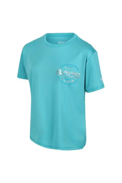 Image of Regatta Moisture Wicking 'Alvarado VI' Short Sleeve T-Shirt Aqua