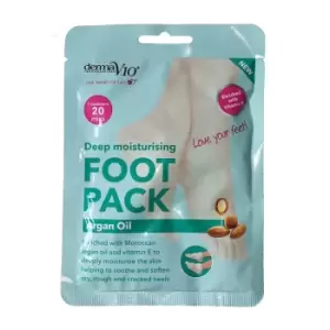 Image of DermaV10 Deep Moisturising Foot Pack Argan Oil 1 pair