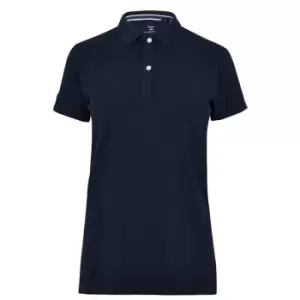 Image of Superdry Pique Polo Shirt Womens - Blue