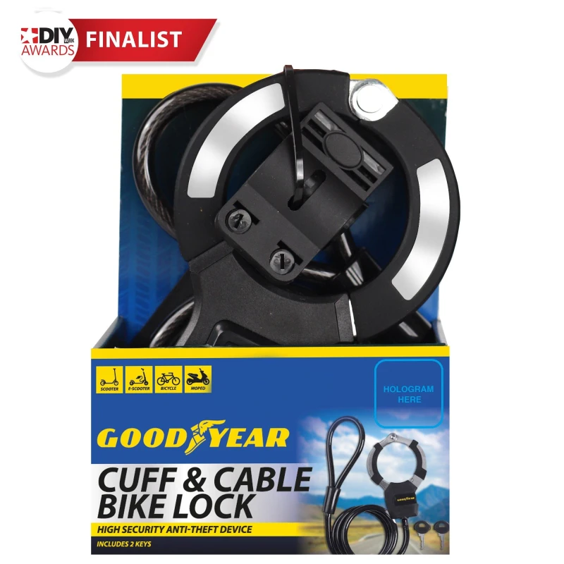 Image of Goodyear Heavy Duty Handcuff Bike Lock Black unisex One Size