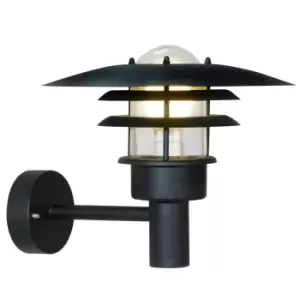Image of Lonstrup 32cm Outdoor Wall Lantern Black, E27, IP44