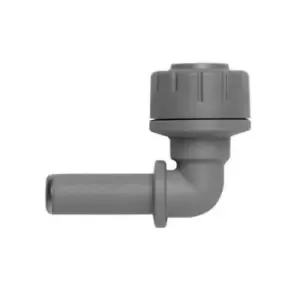 Image of Polypipe Polyplumb Spigot Elbow Grey 22mm Pb1022