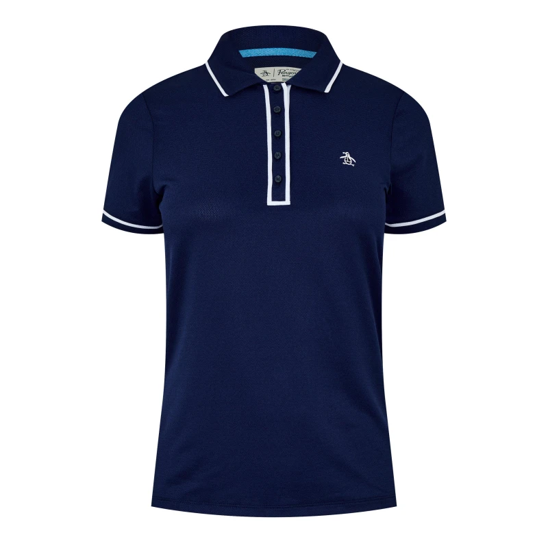 Image of Original Penguin Golf Ess Prf Polo Short Sleeve Performance Polos 8 (XS) Black 36186440310