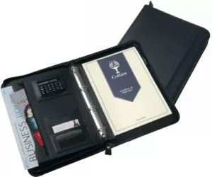 Image of Collins Conference Ring Binder with Calculator Zipped 5090