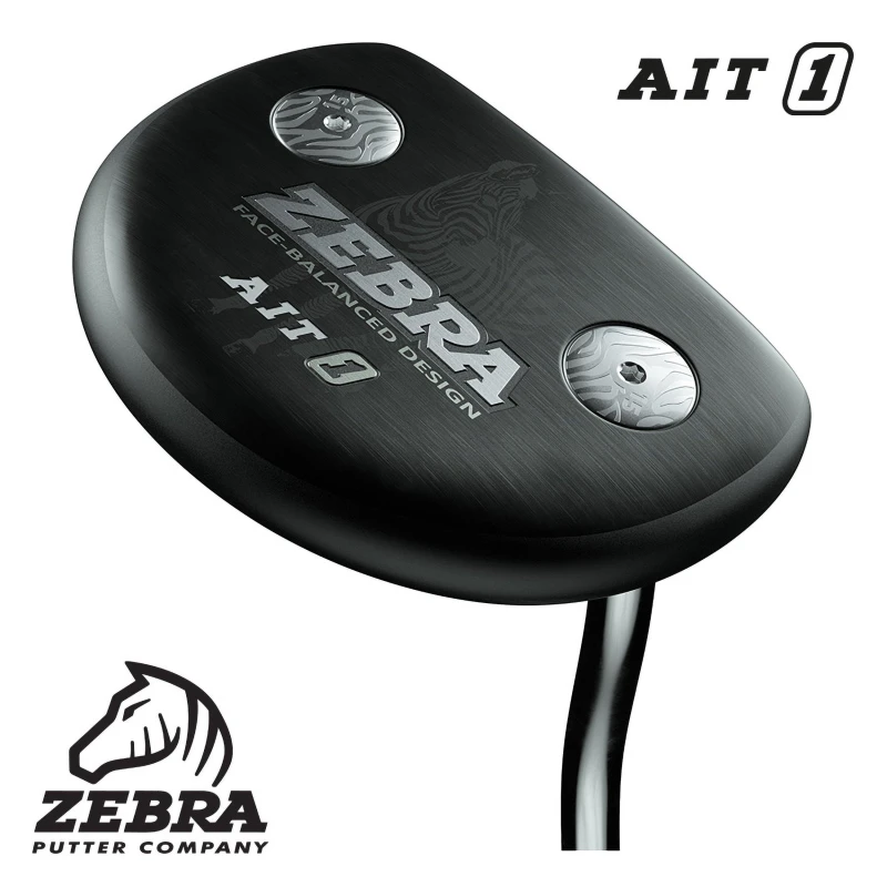 Image of Zebra AIT1 Left Handed Putter Black unisex 35in