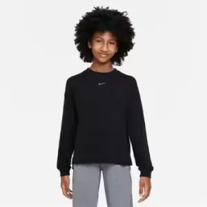 Image of Nike Yoga Dri-FIT Big Kids (Girls') Training Top - Black