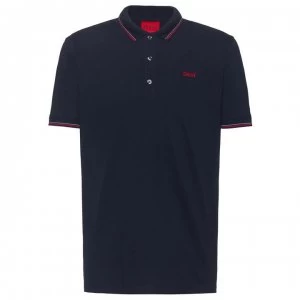 Image of Hugo Boss Dinoso 202 Polo Shirt Navy Size M Men