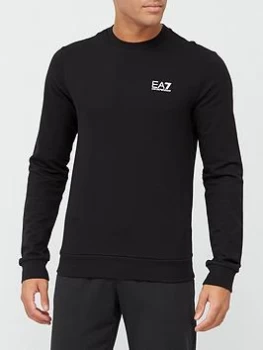 Image of Emporio Armani EA7 Core ID Logo Sweatshirt Black Size S Men