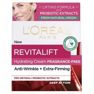 Image of LOreal Paris Revitalift Fragrance Free Lifting Day Cream with Natural Probiotic Extracts 50ml
