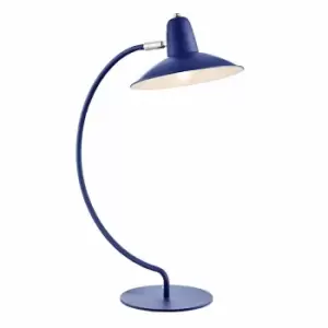 Image of Village At Home Charlie Curve Desk Lamp Blue