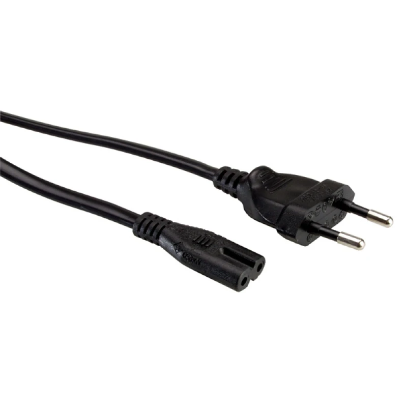 Image of ROLINE Euro Power Cable. 2-pin. Black 1.8 m