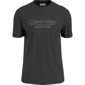 Image of Calvin Klein New York Logo T-Shirt - Black