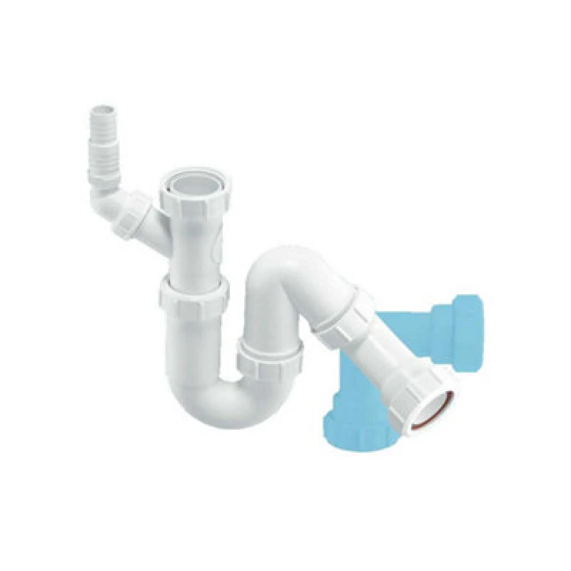 Image of McAlpine WM12 75mm Water Seal Tubular Swivel All One Trap with 1.5" Multifit Outlet and 135° swivel inlet connection for the discharge from a domestic