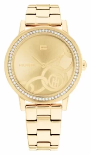 Image of Tommy Hilfiger 1782437 Womens Maya Gold Tone Steel Bracelet Wris