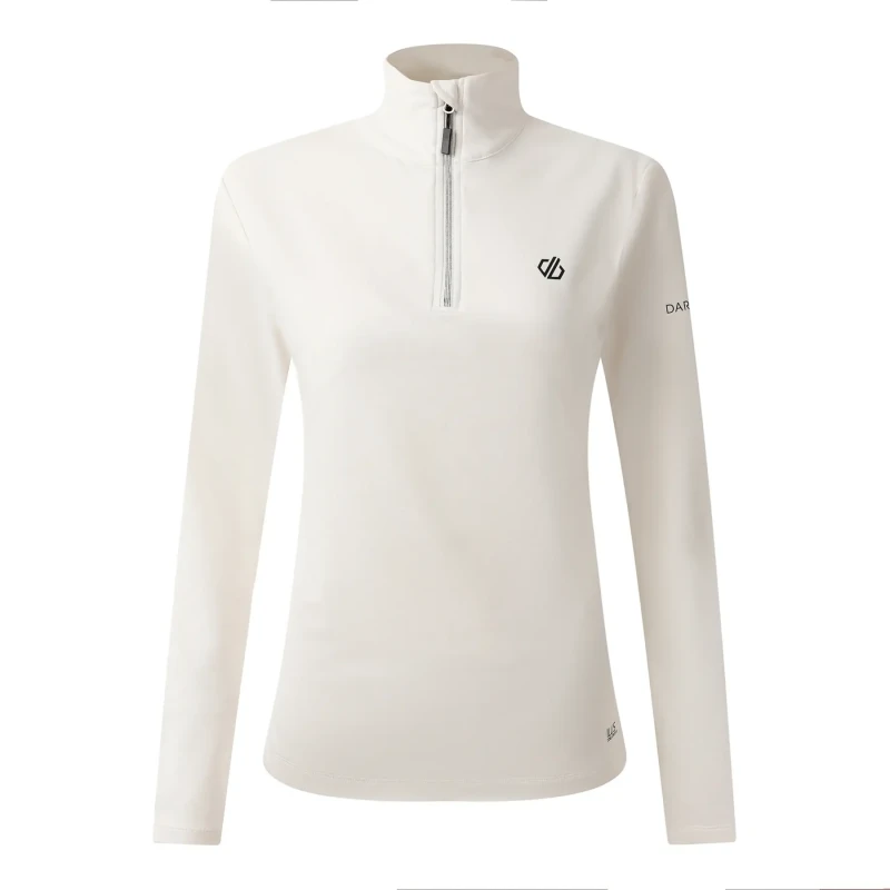 Image of Stretch 1/2 zip base layer For Her Dare 2B Lowline II Blanc Female 42