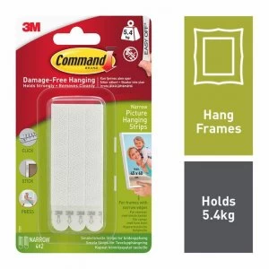 Image of Command Narrow Damage Free Hanging Strips - White