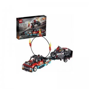 Image of LEGO Technic Stunt Show Truck and Bike